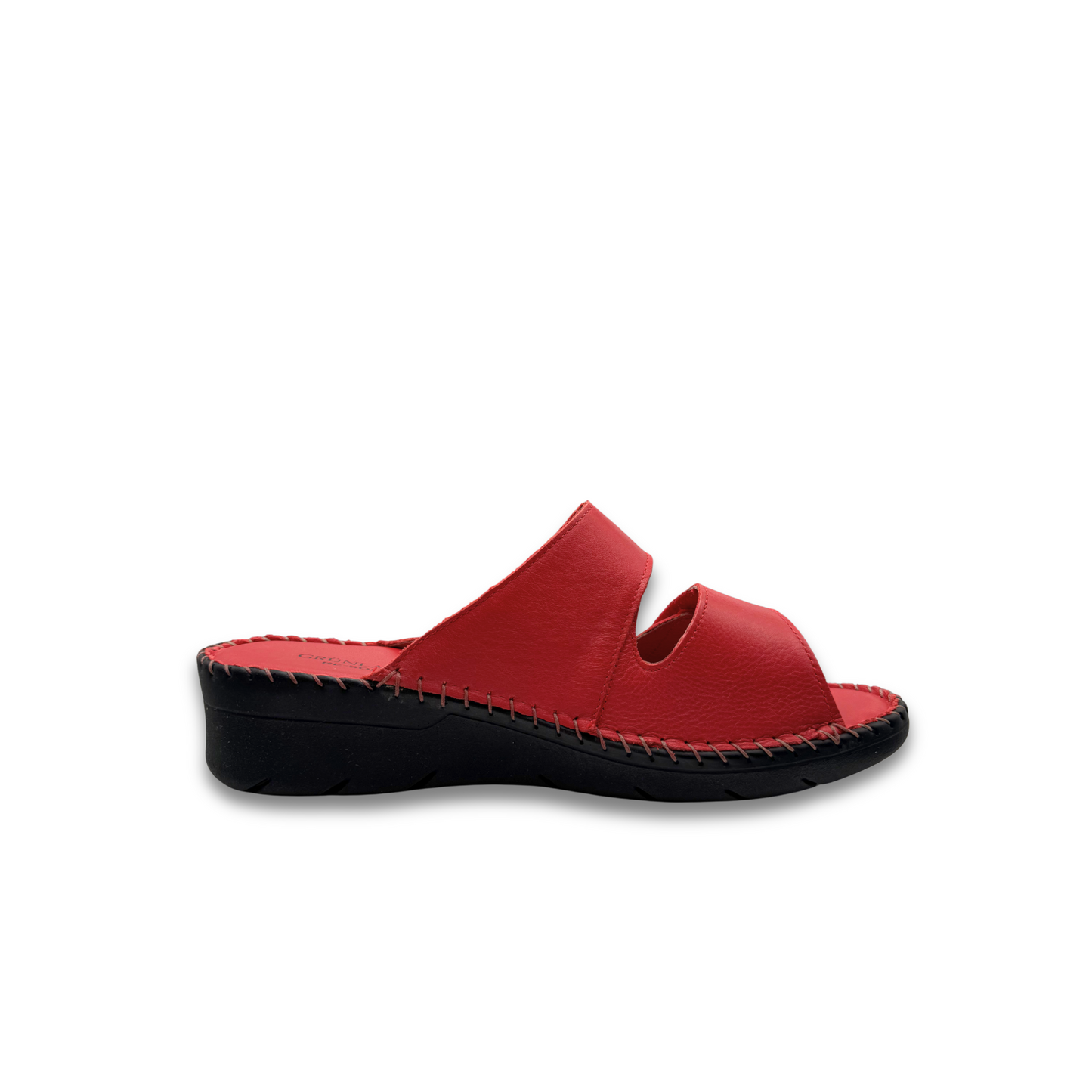 GRUNLAND ciabatte con fasce regolabili - Rosso