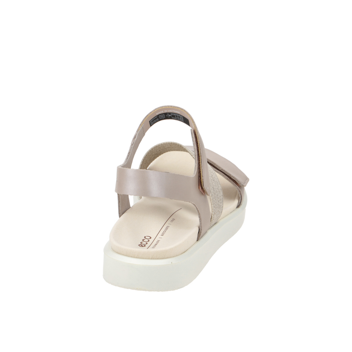 ECCO sandali Flowt Wedge - Grigio rosa metallizzato