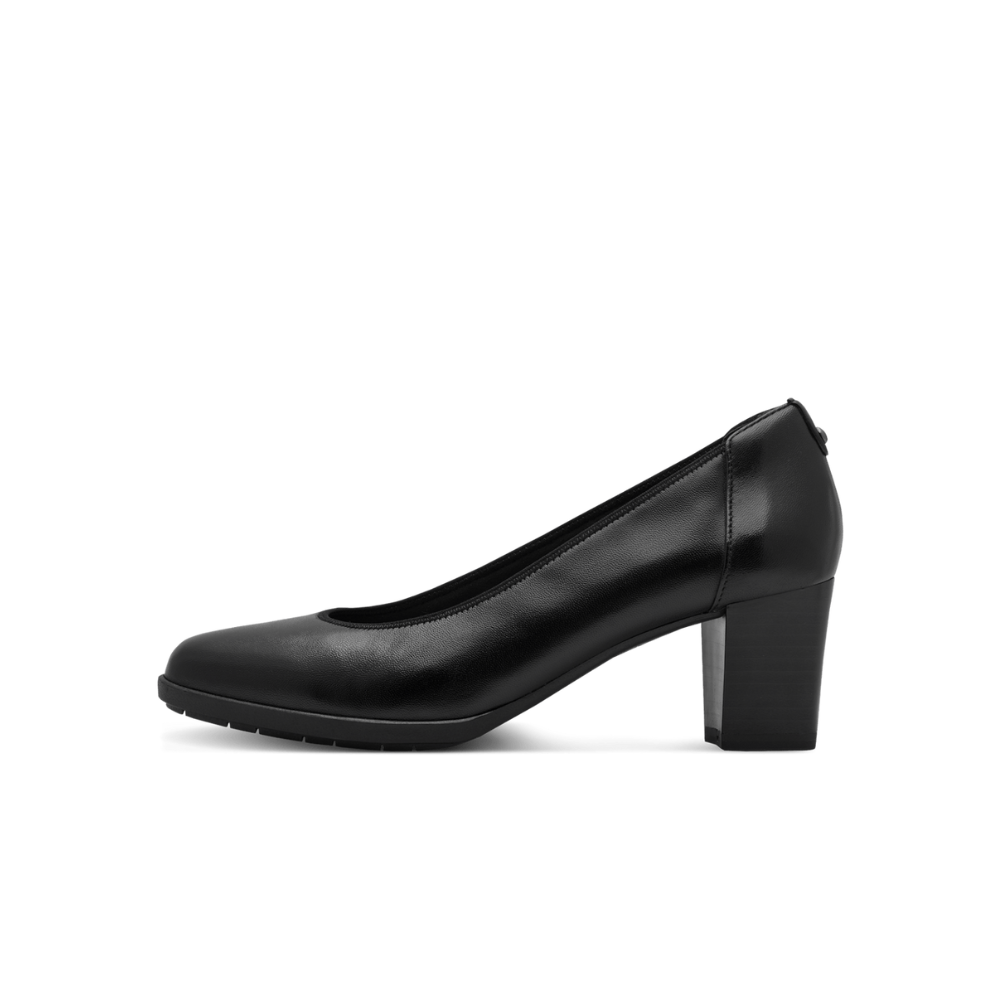 TAMARIS decolletè in pelle - Nera