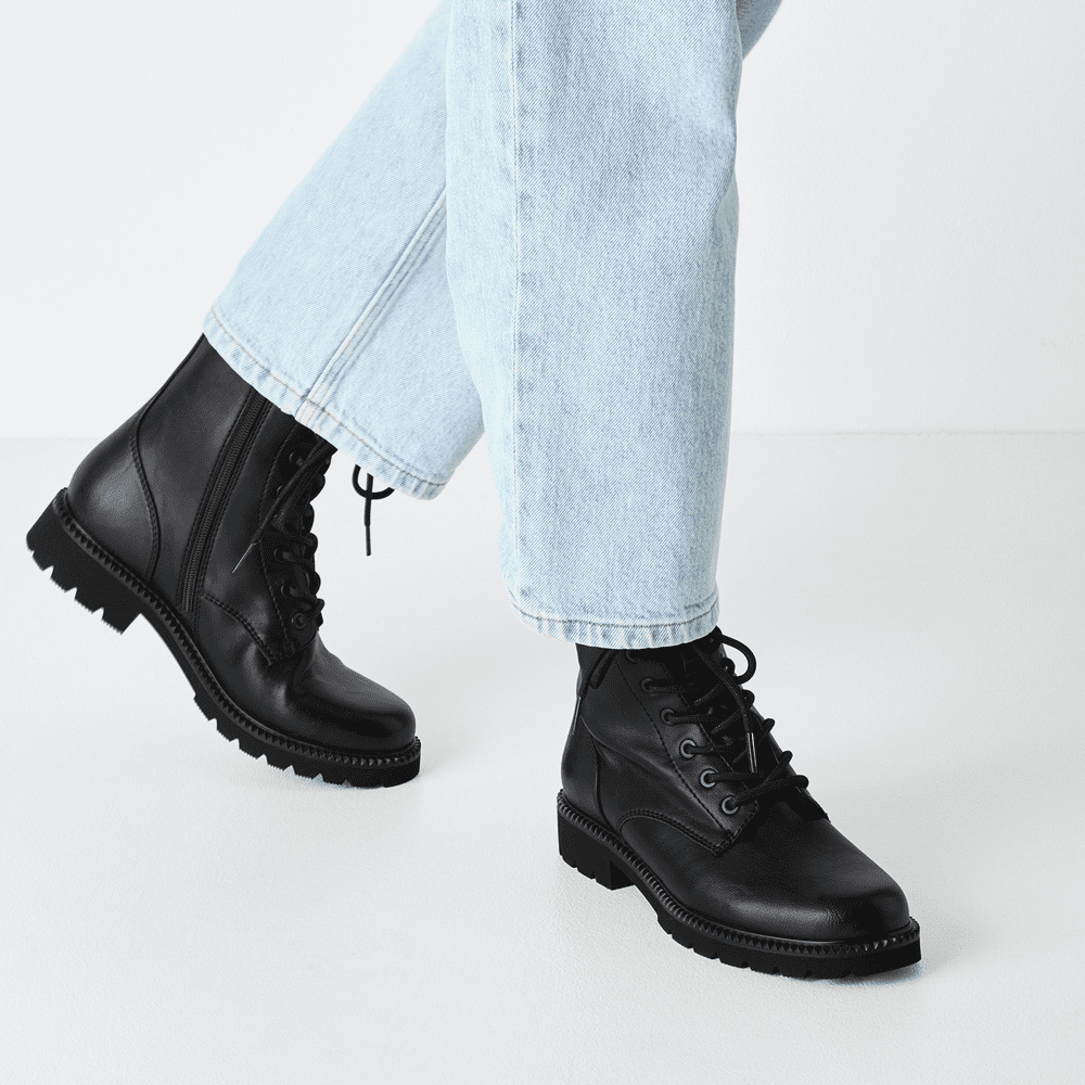 TAMARIS stivaletti stringati - Nero