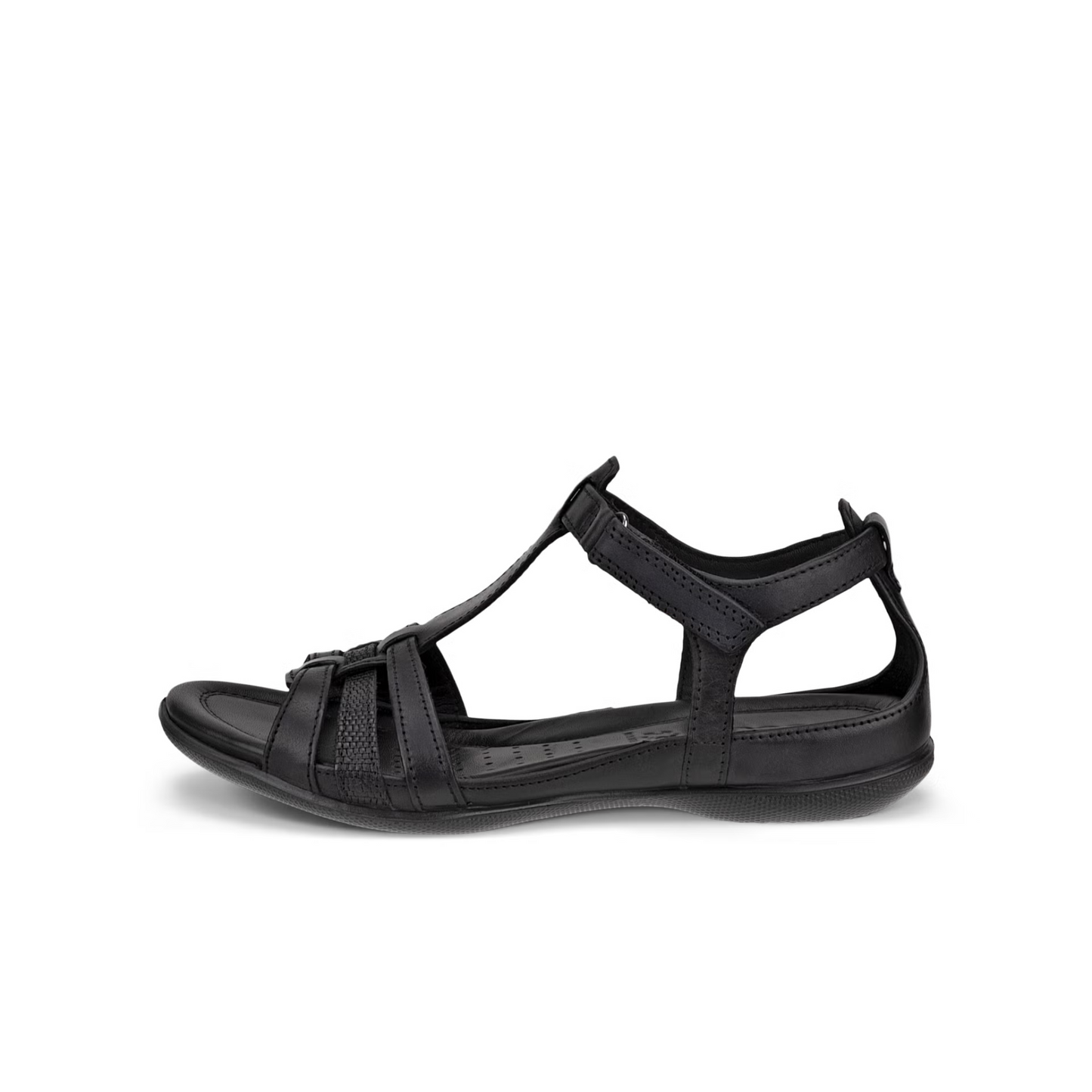 ECCO sandali in pelle Flash T-bar - Nero