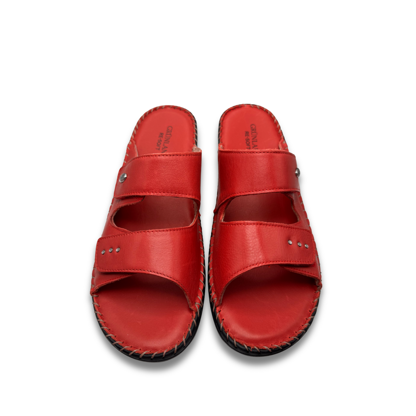 GRUNLAND ciabatte con fasce regolabili - Rosso