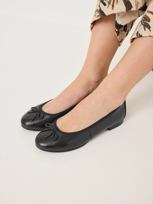 TAMARIS ballerine da donna stile classico in pelle - Nero
