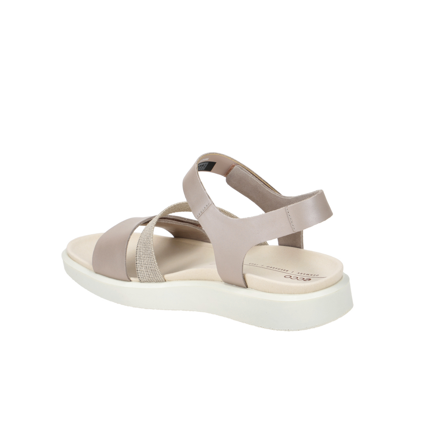 ECCO sandali Flowt Wedge - Grigio rosa metallizzato